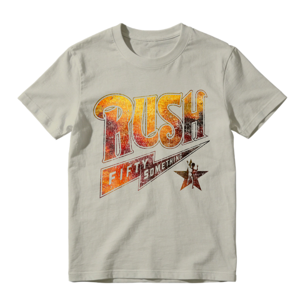 Rush Band Fifty Something Tour Vintage Retro Graphic T-shirt