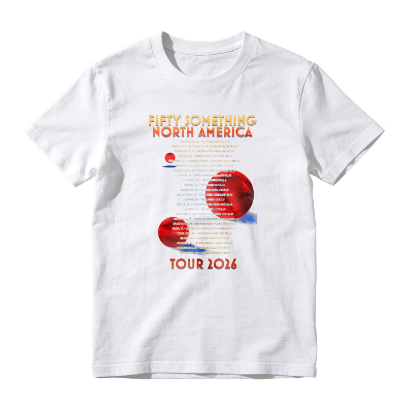 Fifty Something North America Tour 2026 Concert Dates Graphic T-shirt