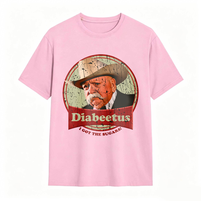 Dorawear™ Diabeetus I Got The Sugars Man With Hat And Mustache Design Unisex Classic T-shirt