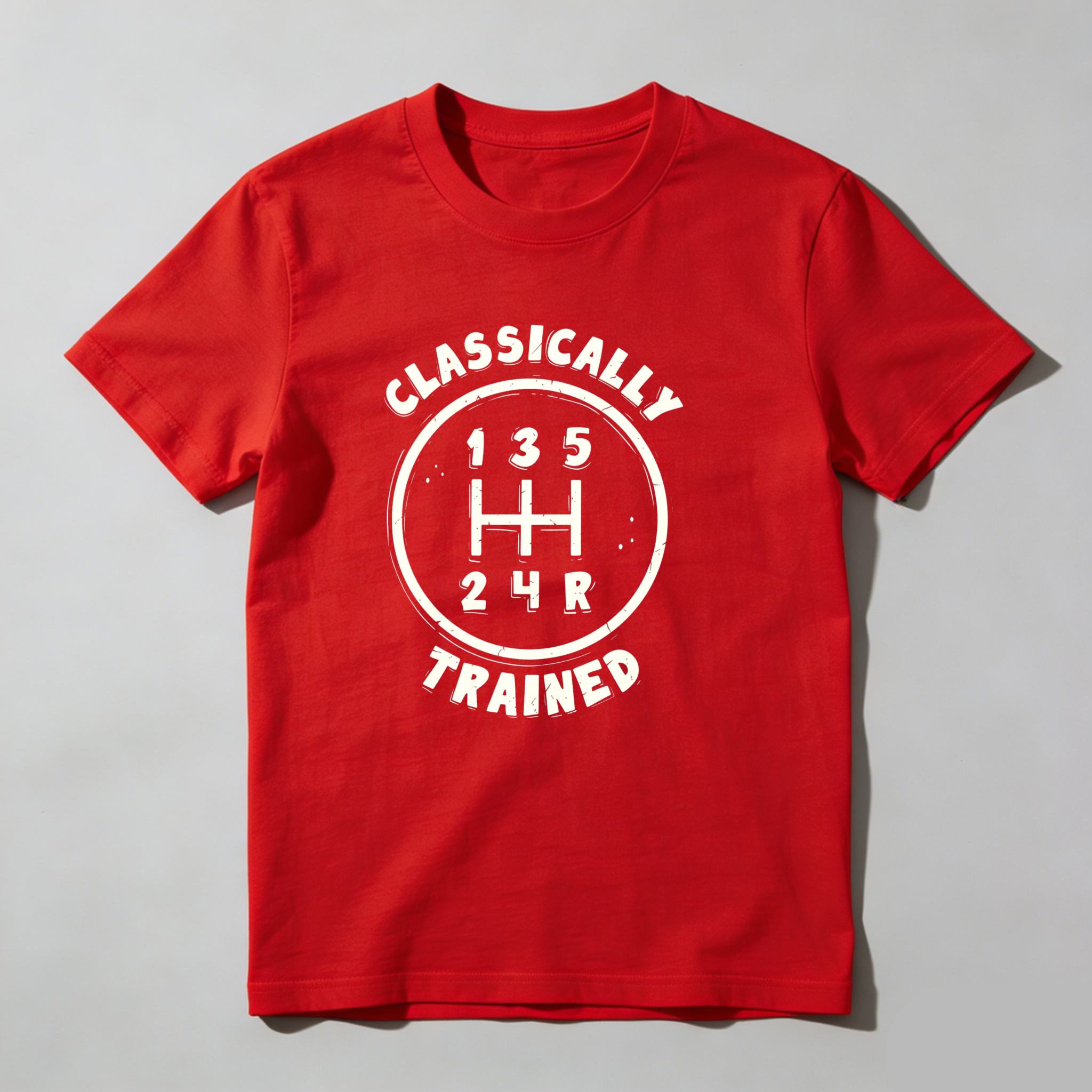 Dorawear™ Classically Trained Gear Shift Pattern T Shirt