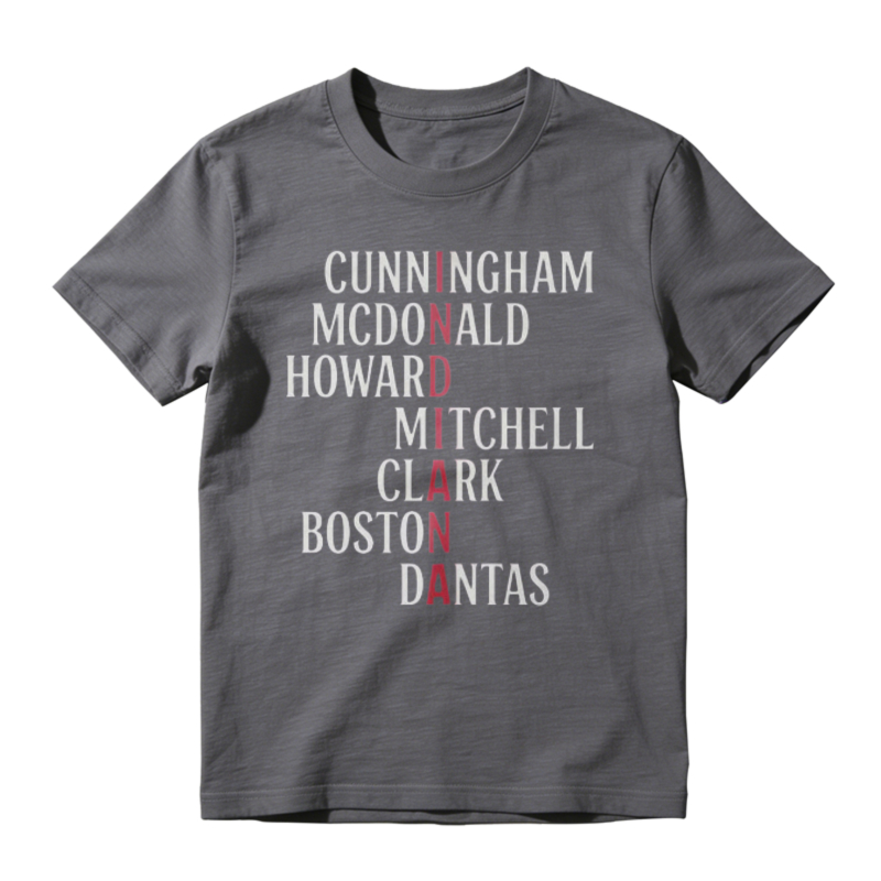 Cunningham Mcdonald Howard Mitchell Clark Boston Dantas Name List Unisex Classic T-shirt