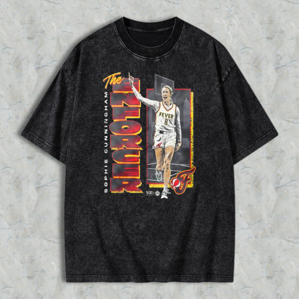 Sophie Cunningham The Rookie Fever Basketball Player Graphic Washed T-shirt
