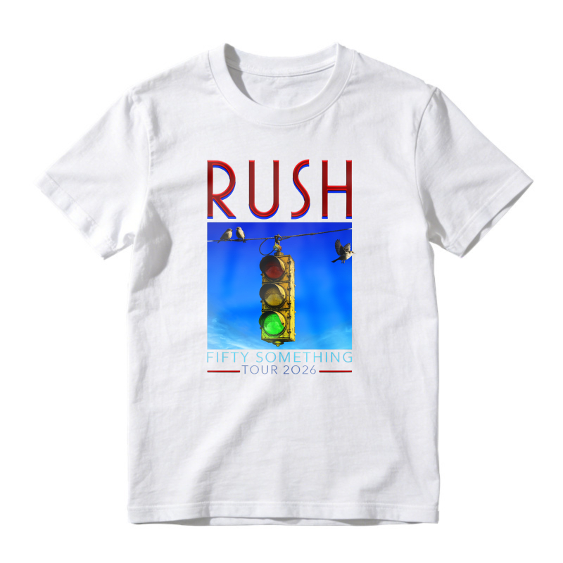 Rush Fifty Something Tour 2026 Traffic Light Graphic T-shirt