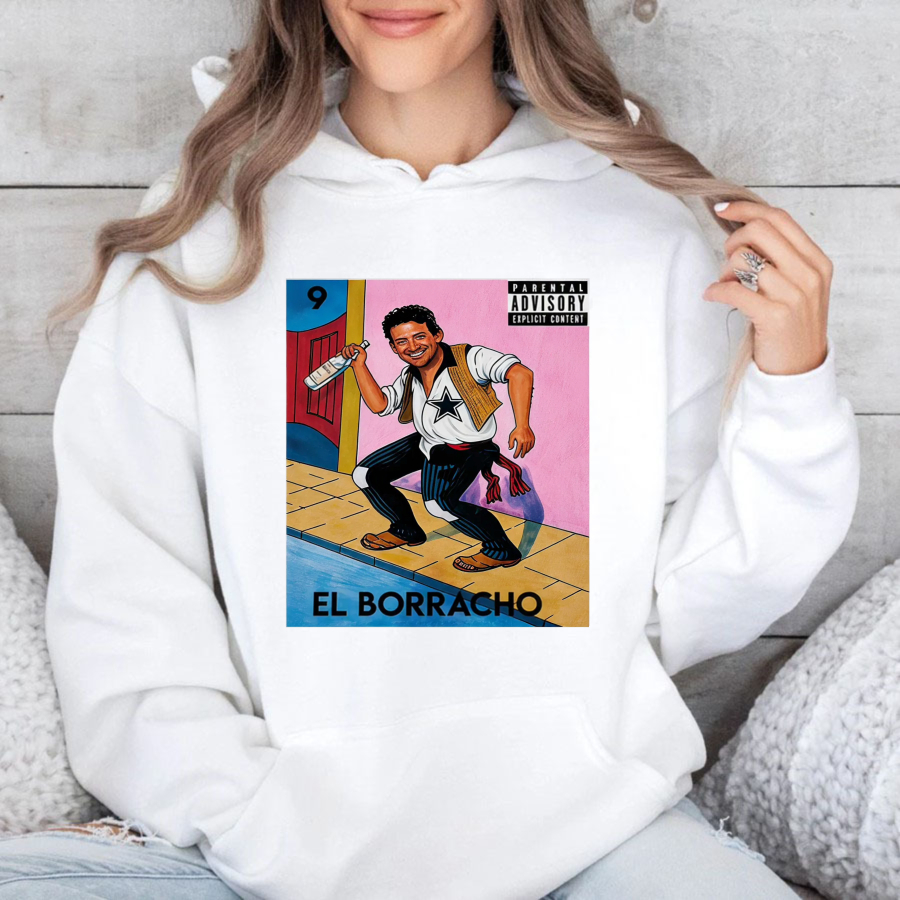 El Borracho Mexican Loteria Card Hoodie