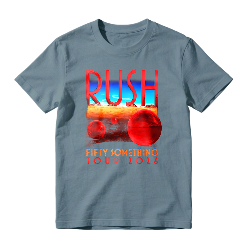 Rush Fifty Something Tour 2026 Retro Sci-Fi Planet Graphic T-shirt