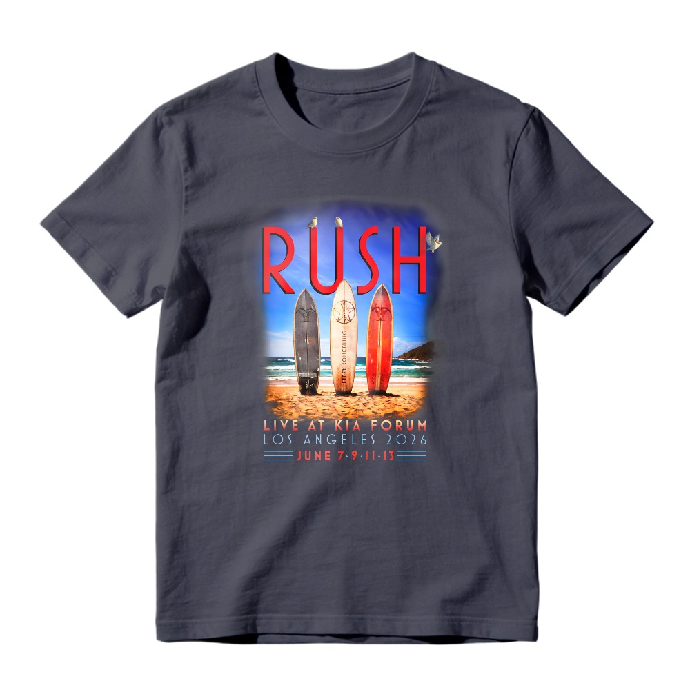 Rush Live At Kia Forum Los Angeles 2016 Surfboards Beach Graphic T-shirt
