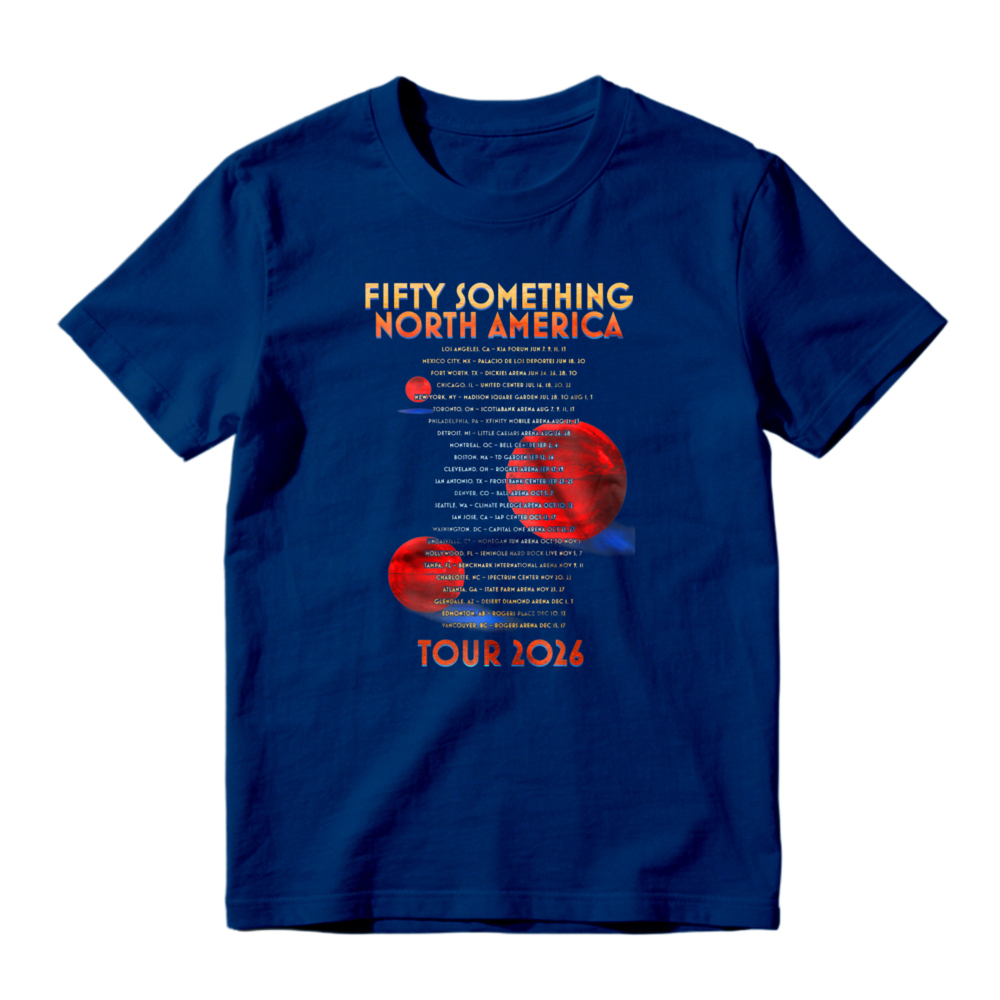 Fifty Something North America Tour 2026 Concert Dates Graphic T-shirt
