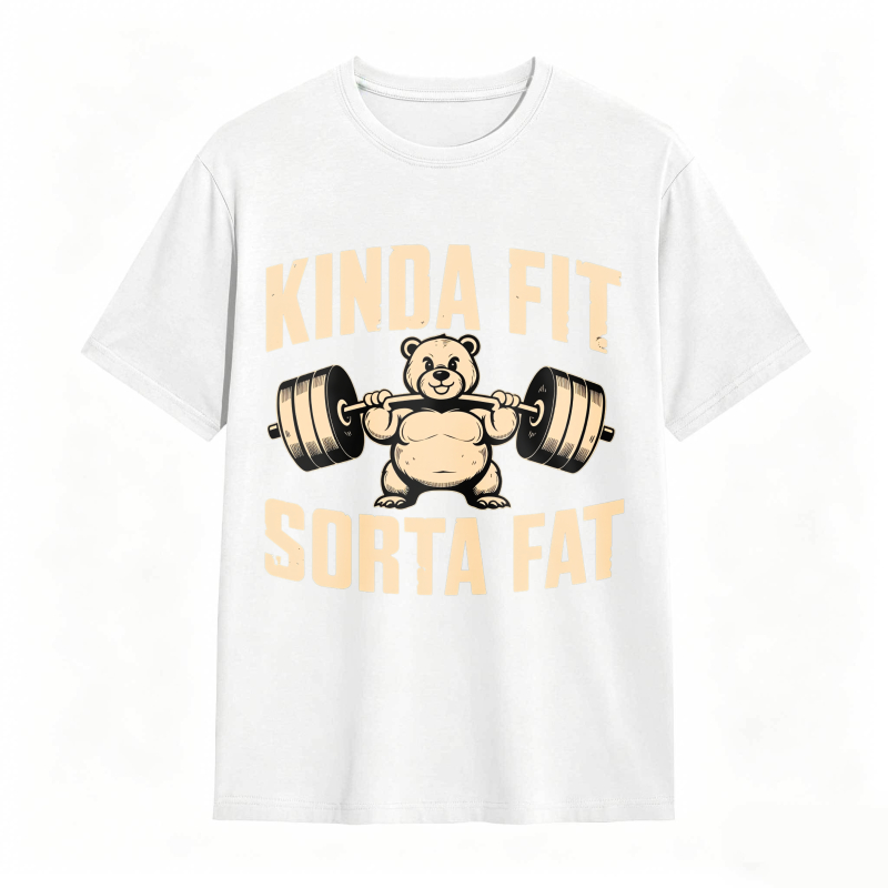 Dorawear™ Kinda Fit Sorta Fat Bear Lifting Barbell Unisex Classic T-shirt