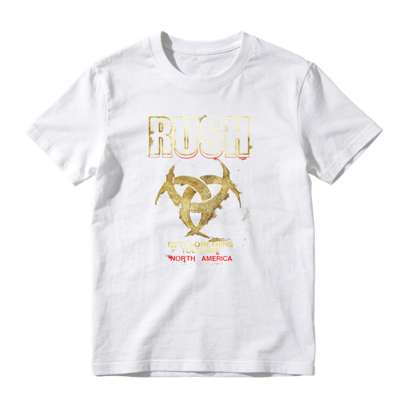 Rush Fifty Something Tour 2015 North America Band Logo Graphic T-shirt
