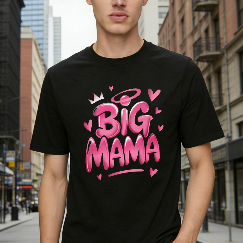 Big Mama With Crown And Hearts T-shirt