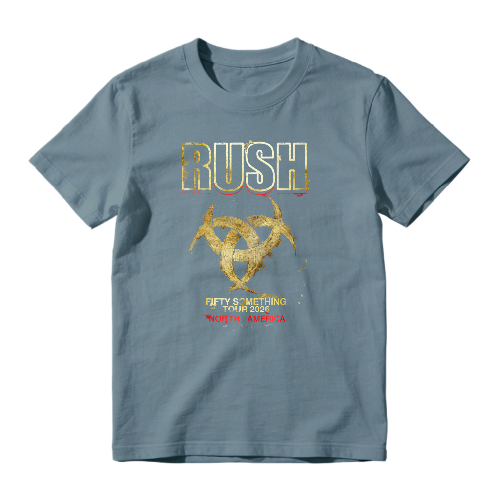 Rush Fifty Something Tour 2015 North America Band Logo Graphic T-shirt