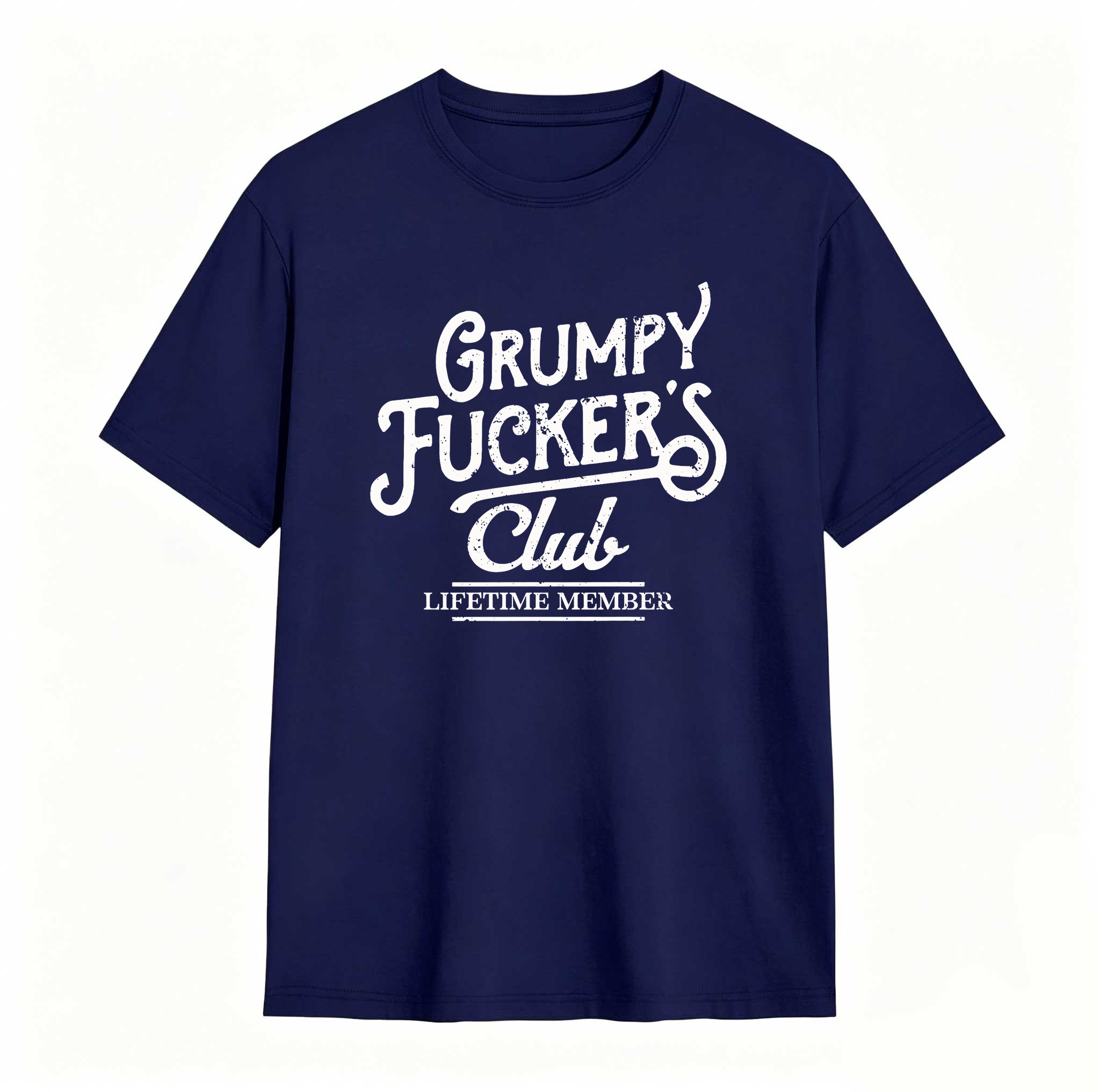 Dorawear™  Mens Funny T Shirts Grumpy F*ckers Club Sarcastic Graphic Novelty Tee For Men Mens Funny T Shirts Cool Vintage Fashion T-Shirt