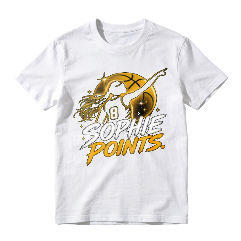 Sophie Points Basketball Player Silhouette Graphic Unisex Classic T-shirt