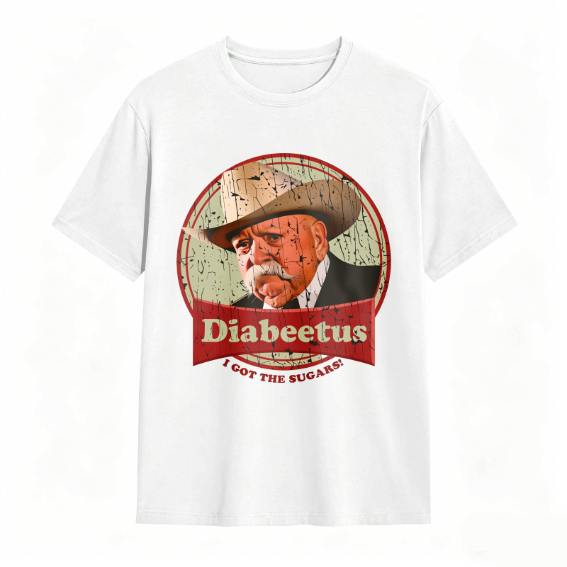 Dorawear™ Diabeetus I Got The Sugars Man With Hat And Mustache Design Unisex Classic T-shirt