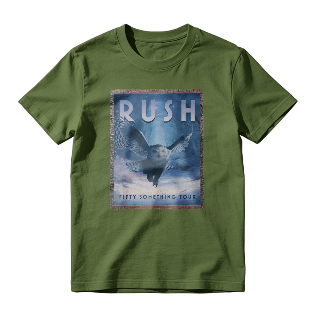 Rush Fifty Something Tour Owl Graphic T-shirt