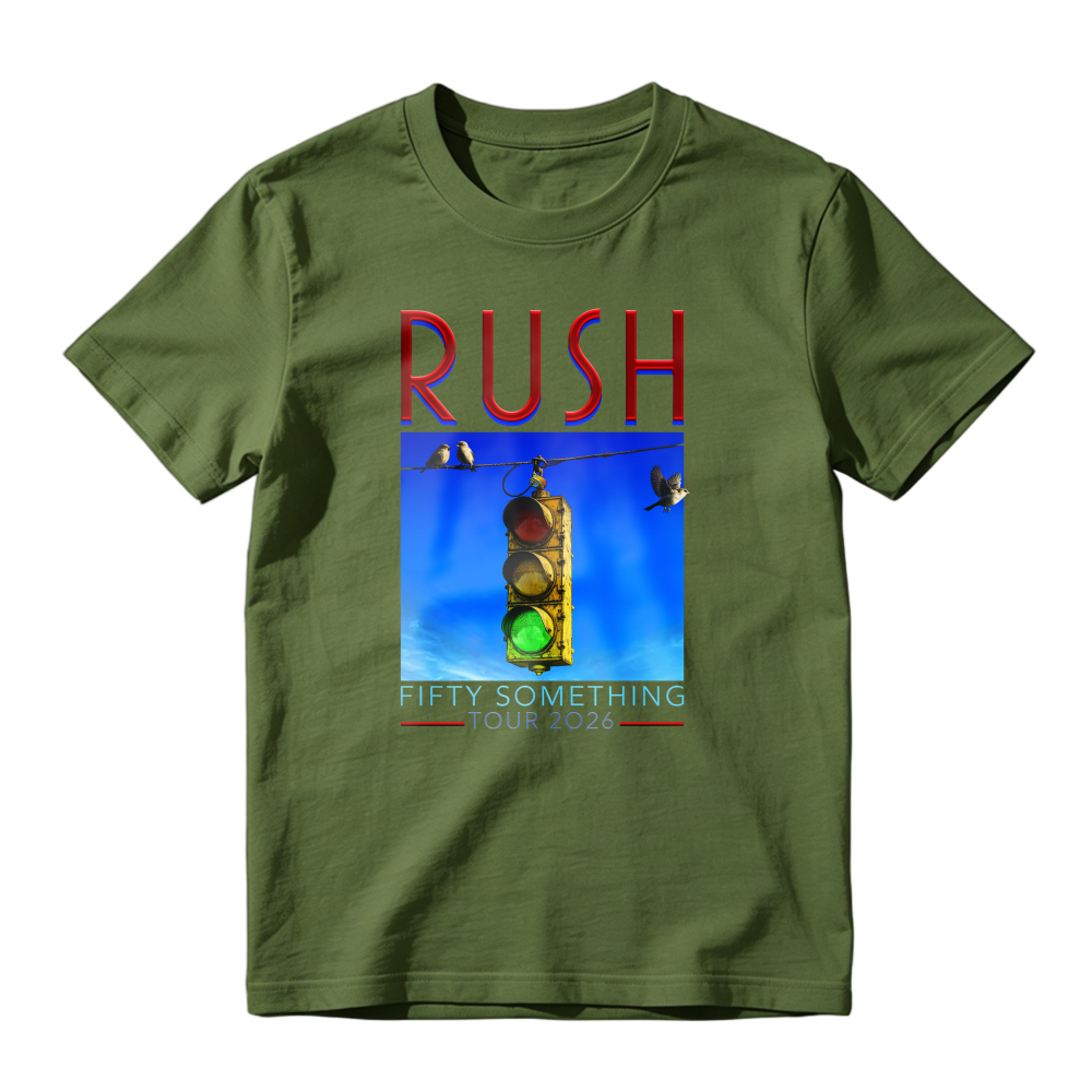 Rush Fifty Something Tour 2026 Traffic Light Graphic T-shirt