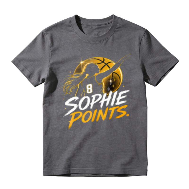 Sophie Points Basketball Player Silhouette Graphic Unisex Classic T-shirt