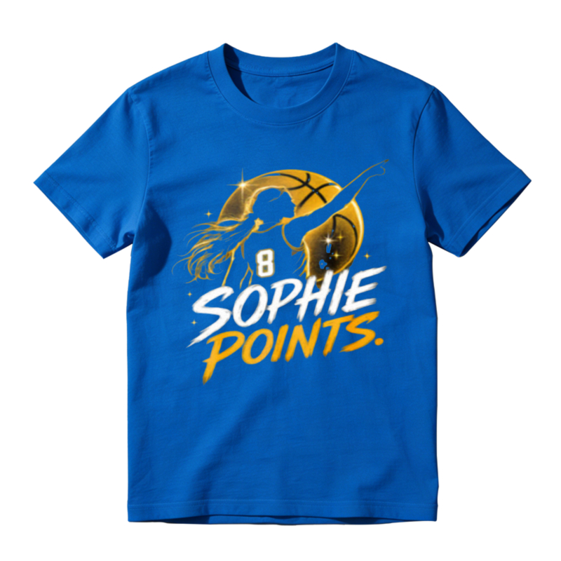 Sophie Points Basketball Player Silhouette Graphic Unisex Classic T-shirt