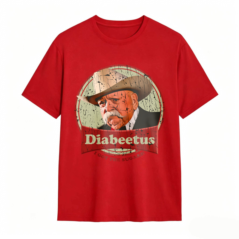 Dorawear™ Diabeetus I Got The Sugars Man With Hat And Mustache Design Unisex Classic T-shirt