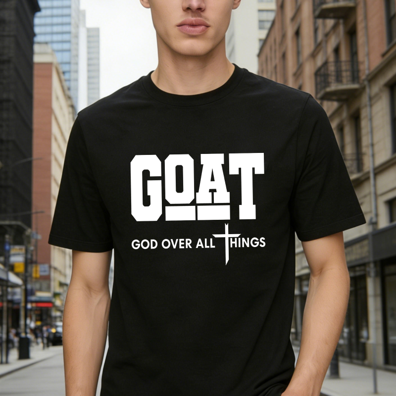 GOAT (“God Over All Things”) graphic T-shirt