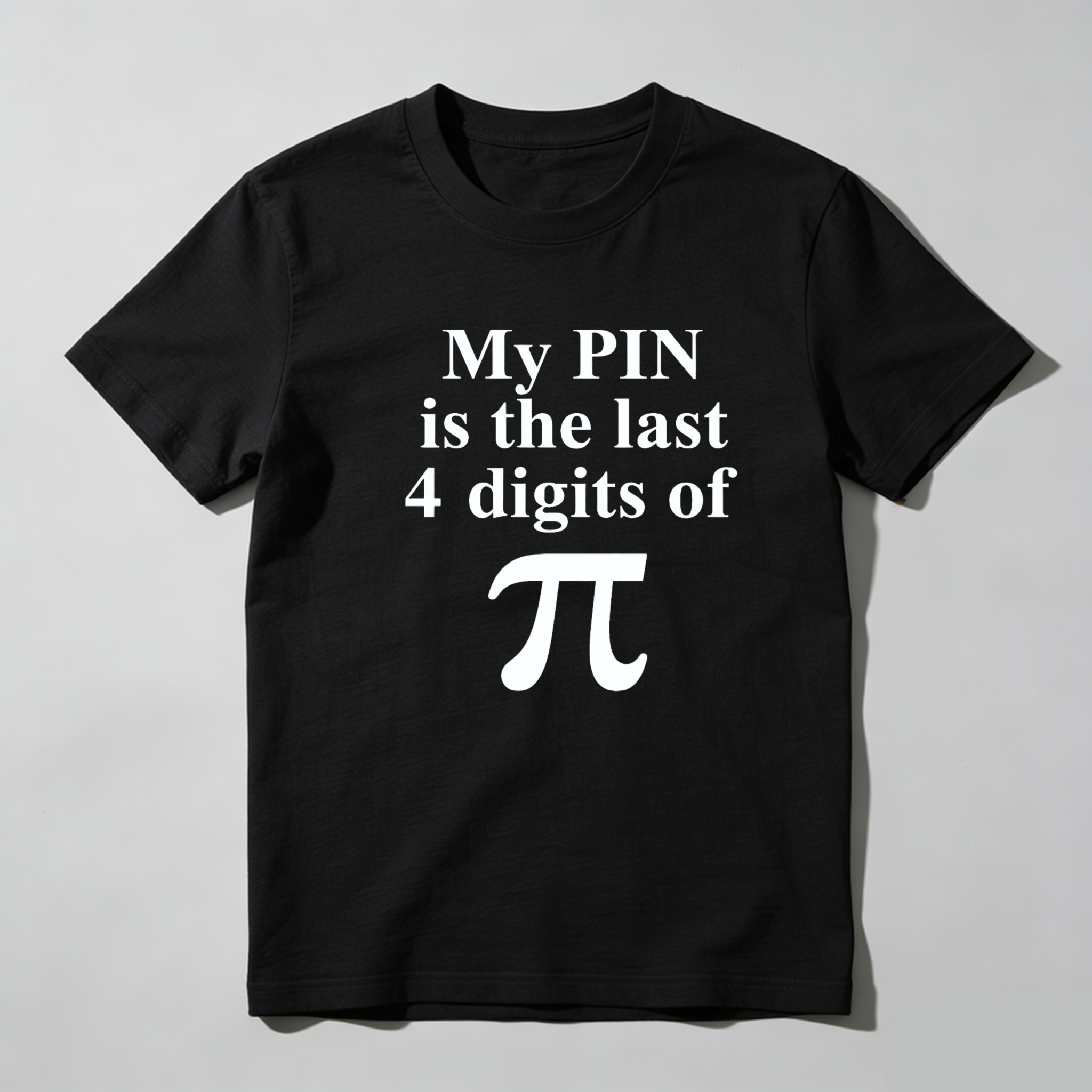 Dorawear™ My Pin Is The Last 4 Digits Of Pi Pure Cotton Short Sleeve T Shirt-Dorawear