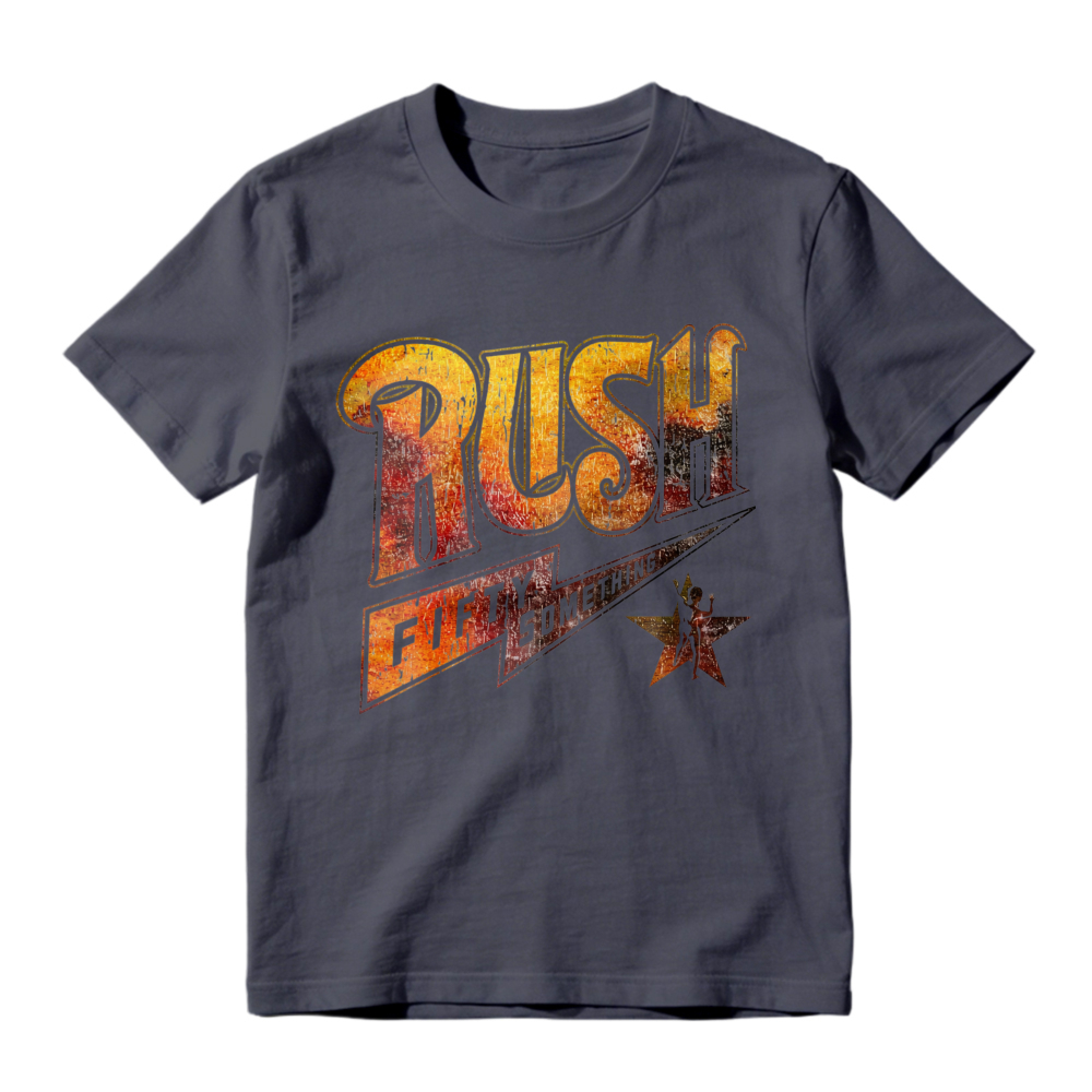 Rush Band Fifty Something Tour Vintage Retro Graphic T-shirt