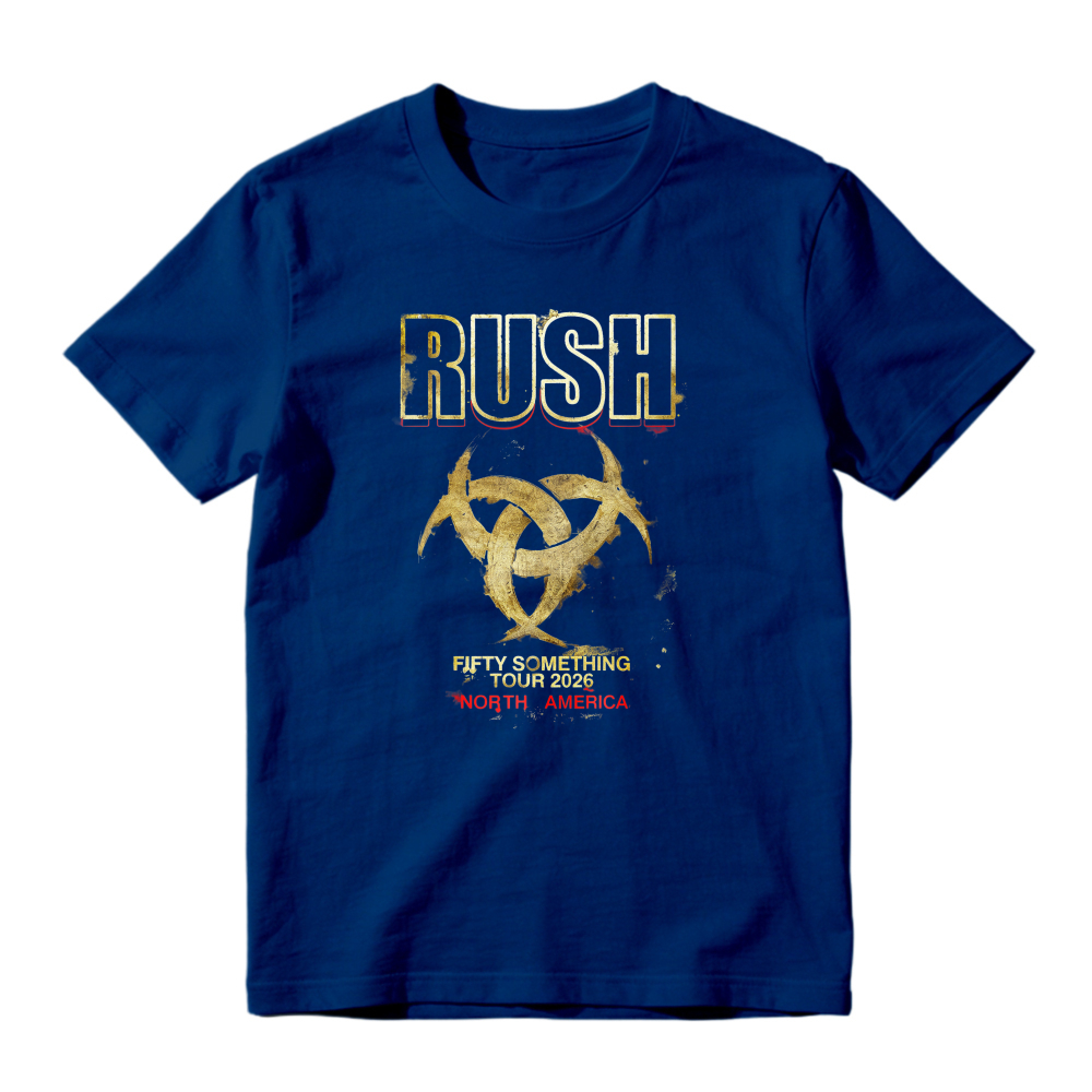 Rush Fifty Something Tour 2015 North America Band Logo Graphic T-shirt
