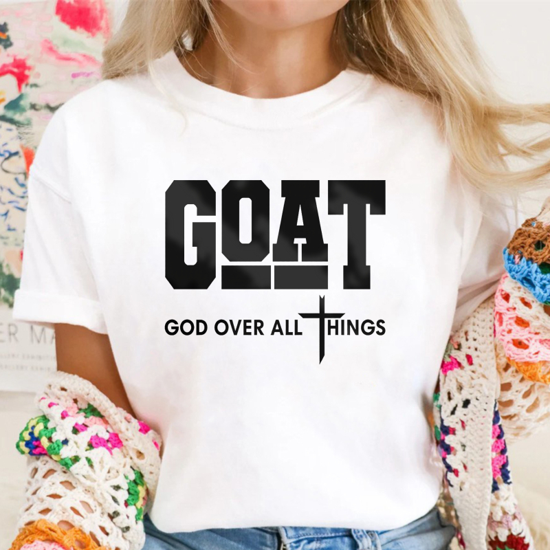 GOAT (“God Over All Things”) graphic T-shirt