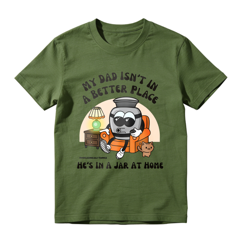 Robot Dad In Jar At Home T-shirt