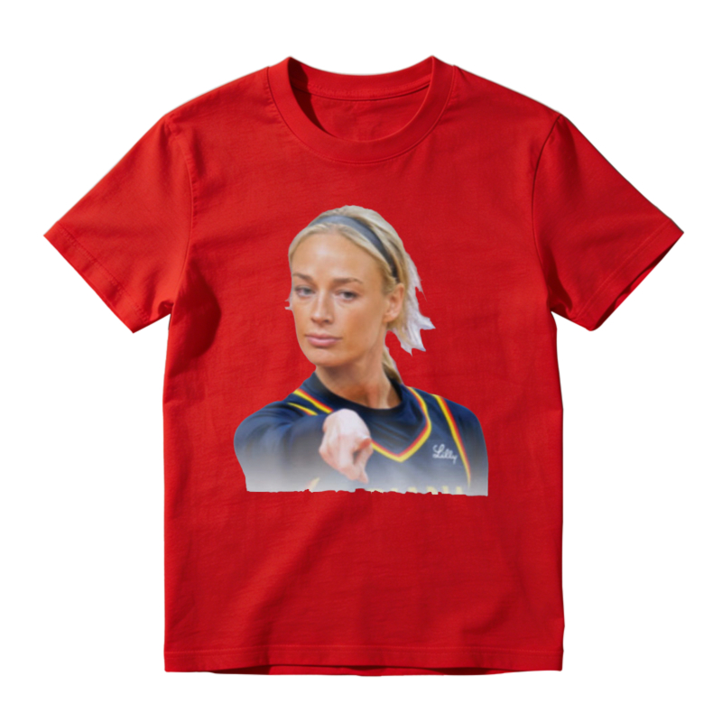 Blonde Woman Pointing Finger Graphic Unisex Classic T-shirt