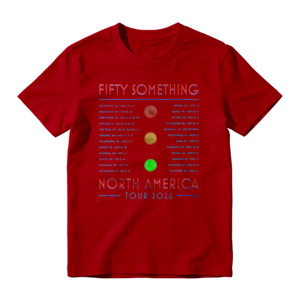 Fifty Something North America Tour 2026 Concert Dates List Graphic T-shirt