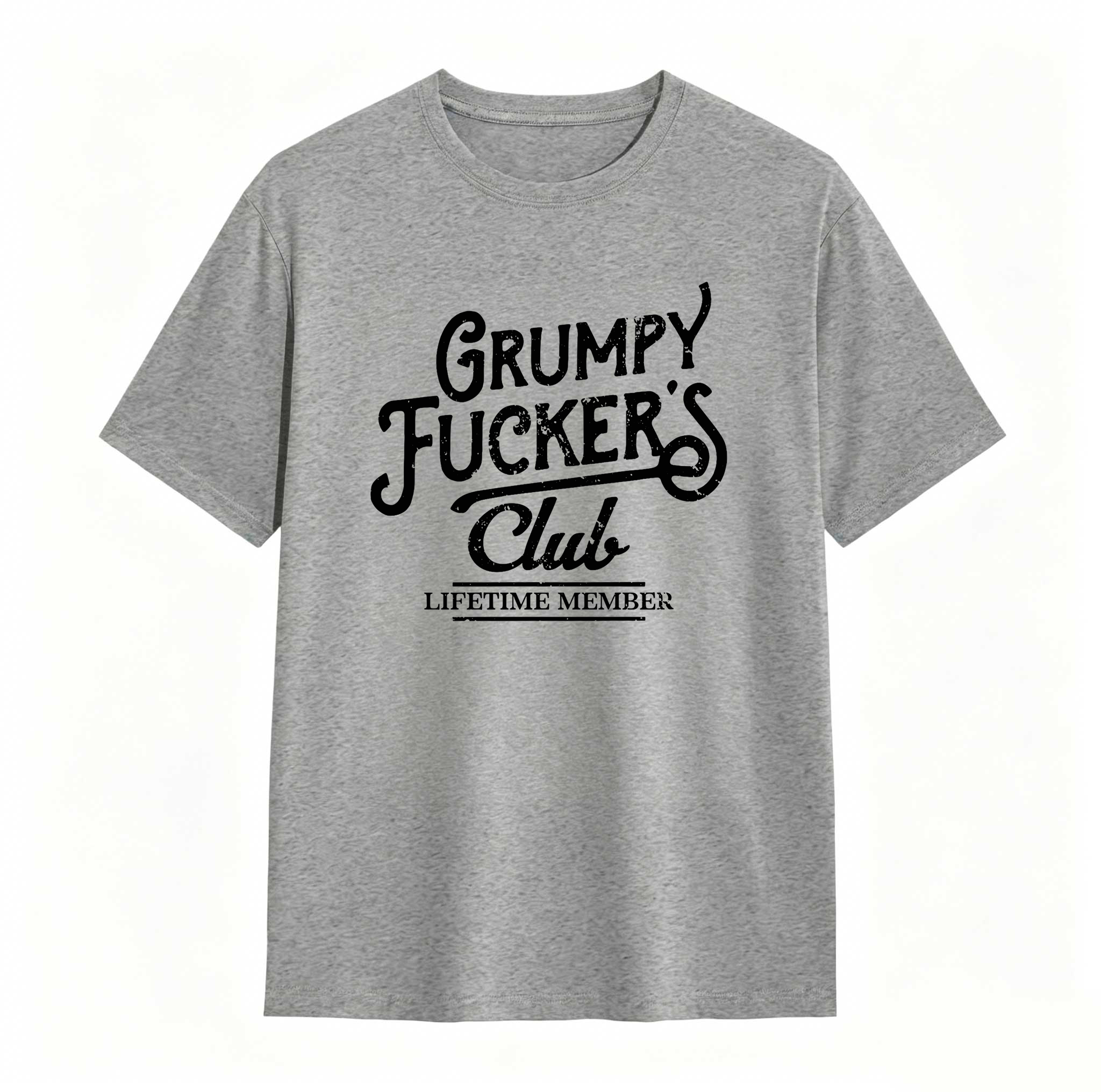 Dorawear™  Mens Funny T Shirts Grumpy F*ckers Club Sarcastic Graphic Novelty Tee For Men Mens Funny T Shirts Cool Vintage Fashion T-Shirt
