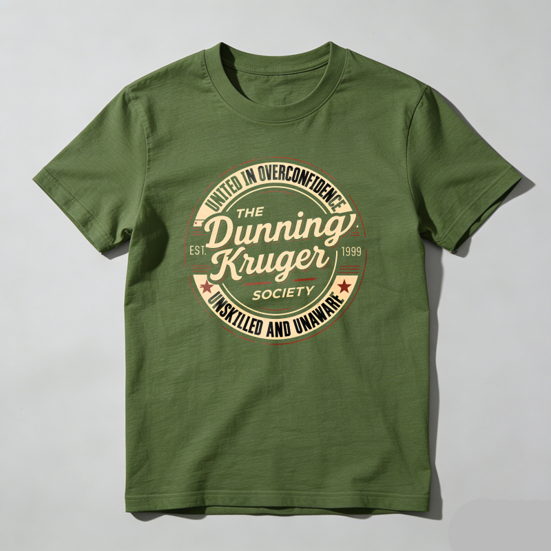 Dorawear™ United In Overconfidence The Dunning Kruger Society Unskilled And Unaware T Shirt