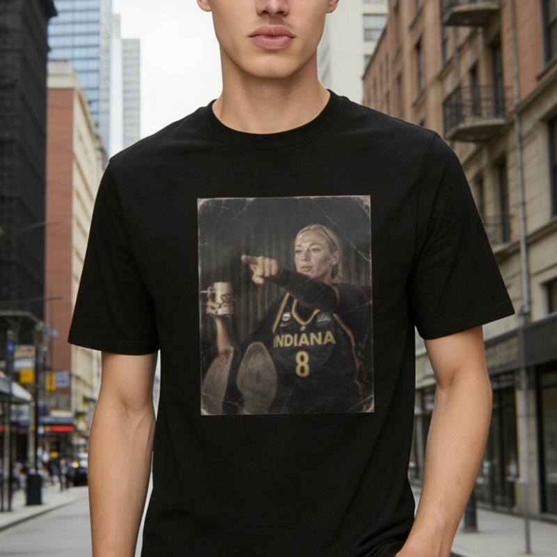 Indiana Basketball Player Pointing Action Art Unisex Classic T-shirt