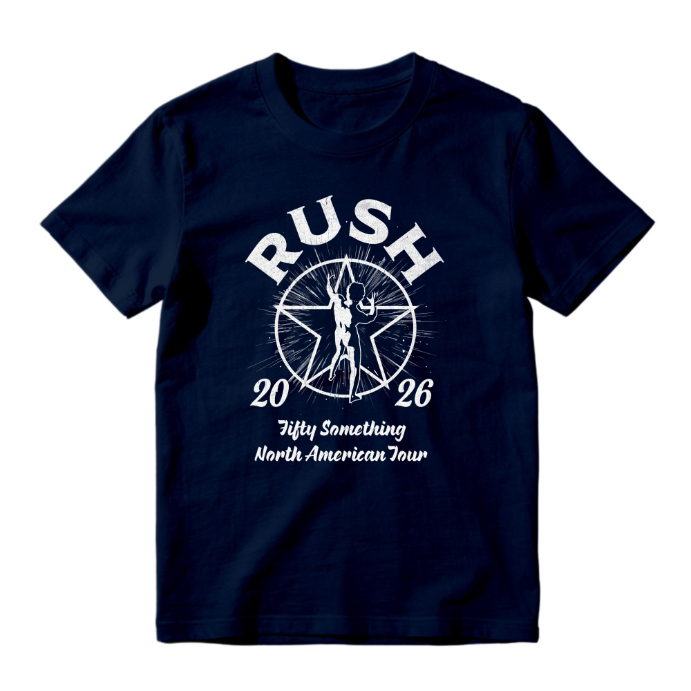 Rush 2026 Fifty Something North American Tour Star Man Graphic T-shirt