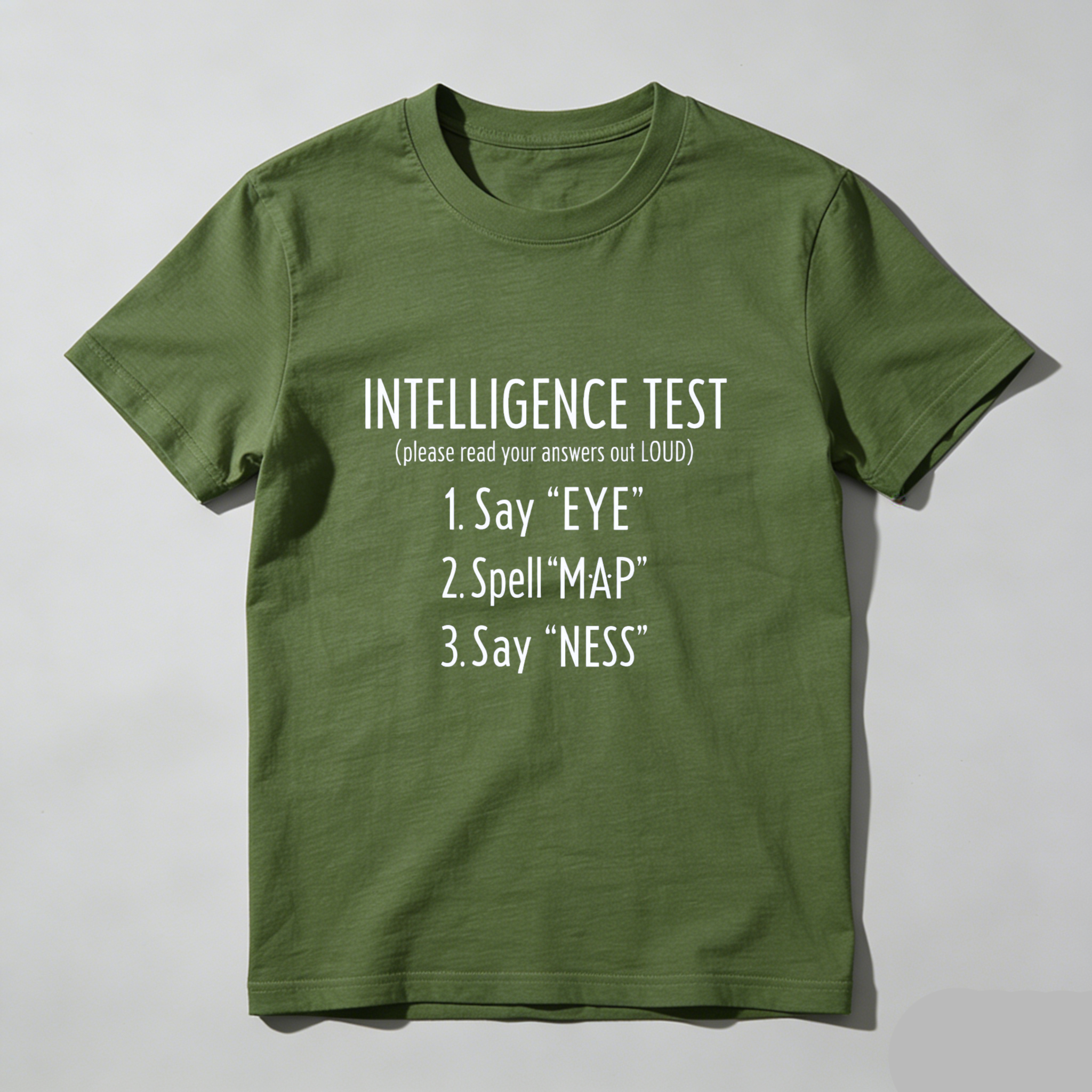 Dorawear Intelligence Test Say Eye Spell Map Say Ness Pure Cotton Short Sleeve T Shirt