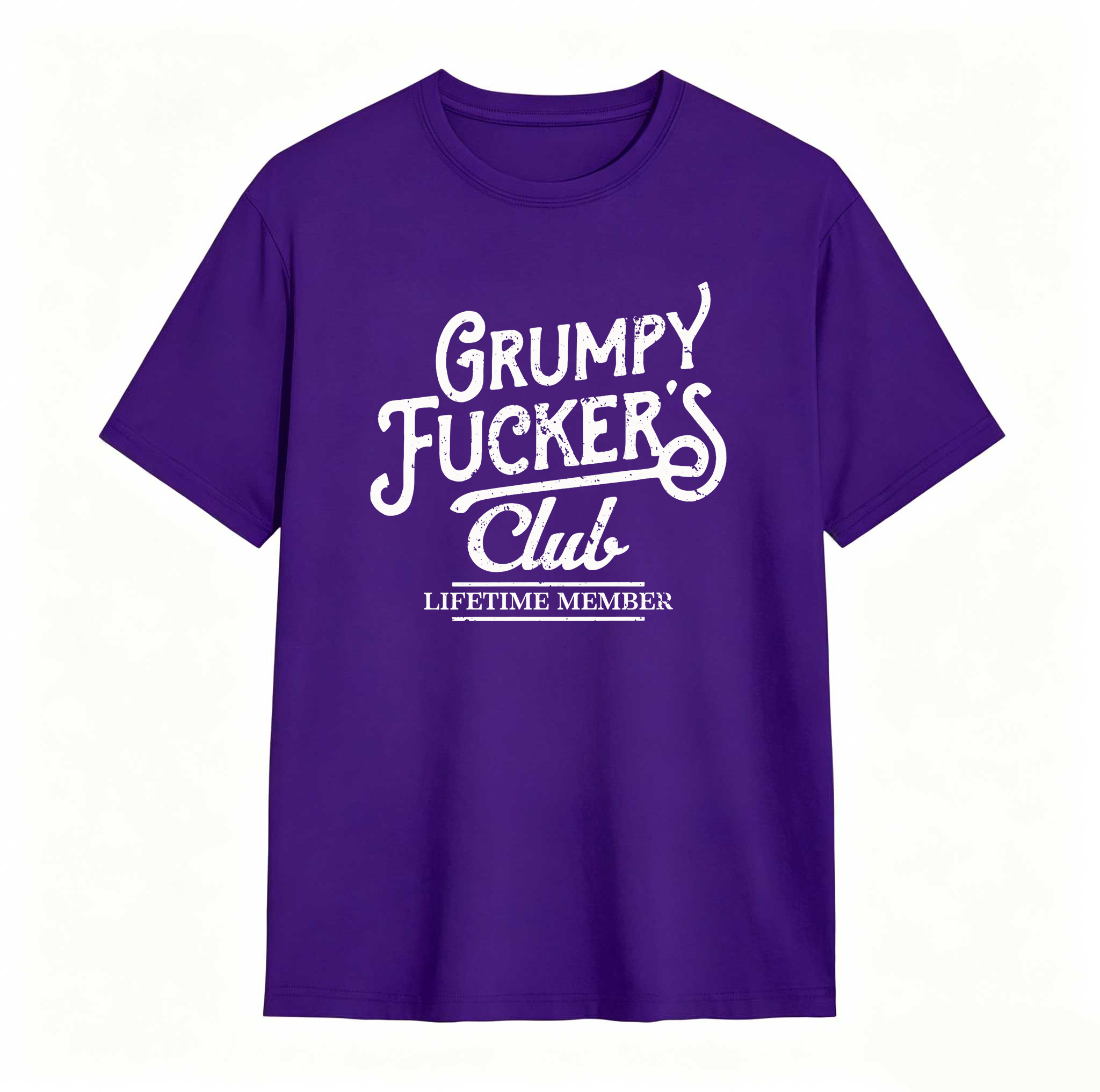 Dorawear™  Mens Funny T Shirts Grumpy F*ckers Club Sarcastic Graphic Novelty Tee For Men Mens Funny T Shirts Cool Vintage Fashion T-Shirt