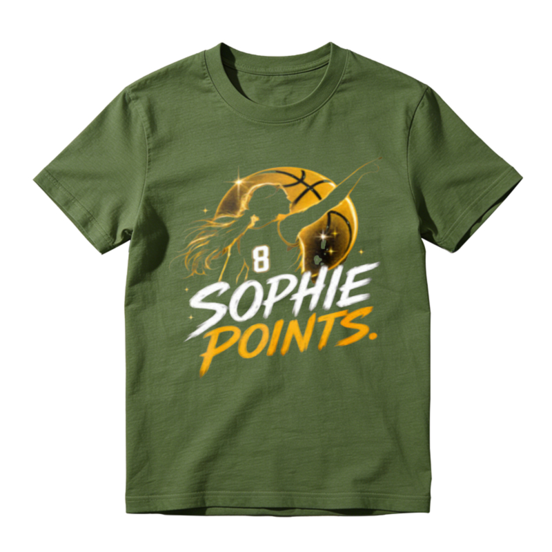 Sophie Points Basketball Player Silhouette Graphic Unisex Classic T-shirt