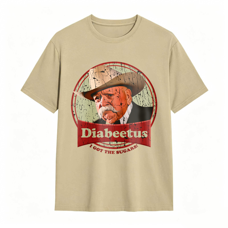 Dorawear™ Diabeetus I Got The Sugars Man With Hat And Mustache Design Unisex Classic T-shirt
