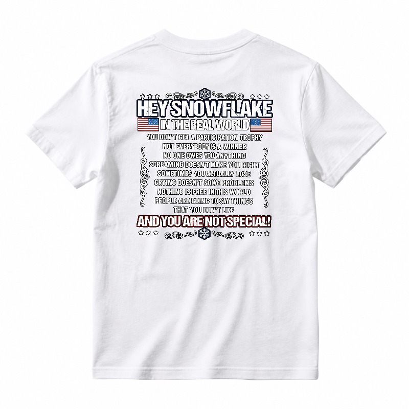 Hey Snowflake In The Real World T-shirt