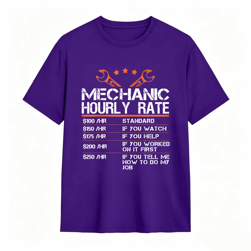 Dorawear™ Mechanic Hourly Rate Chart With Wrenches And Stars Unisex Classic T-shirt