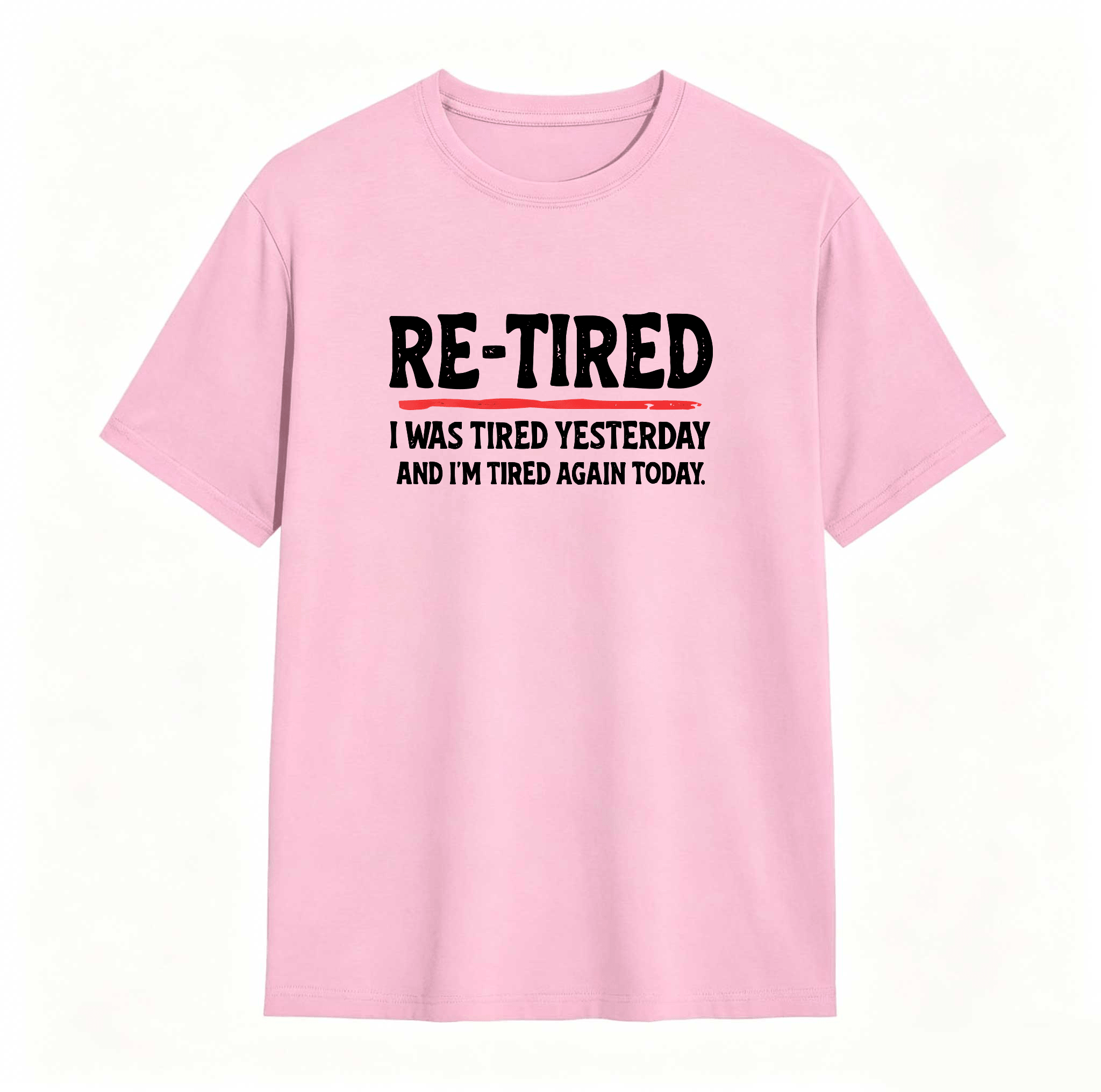 Dorawear™ Sarcastic Quote T-Shirt for Teens – 100% Cotton Re-Tired Lazy Retired Design Womenswear Womenswear Smooth Smooth Smooth Seamless Unisex Seamless Unisex