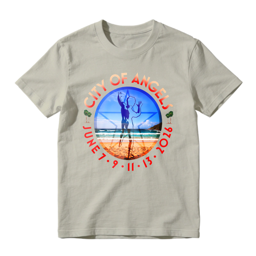 City Of Angels Beach Volleyball Graphic T-shirt