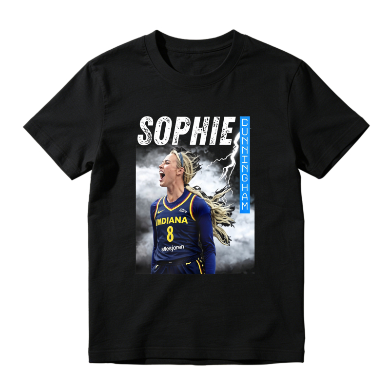 Sophie Cunningham Indiana Fever Basketball Player Graphic T-shirt
