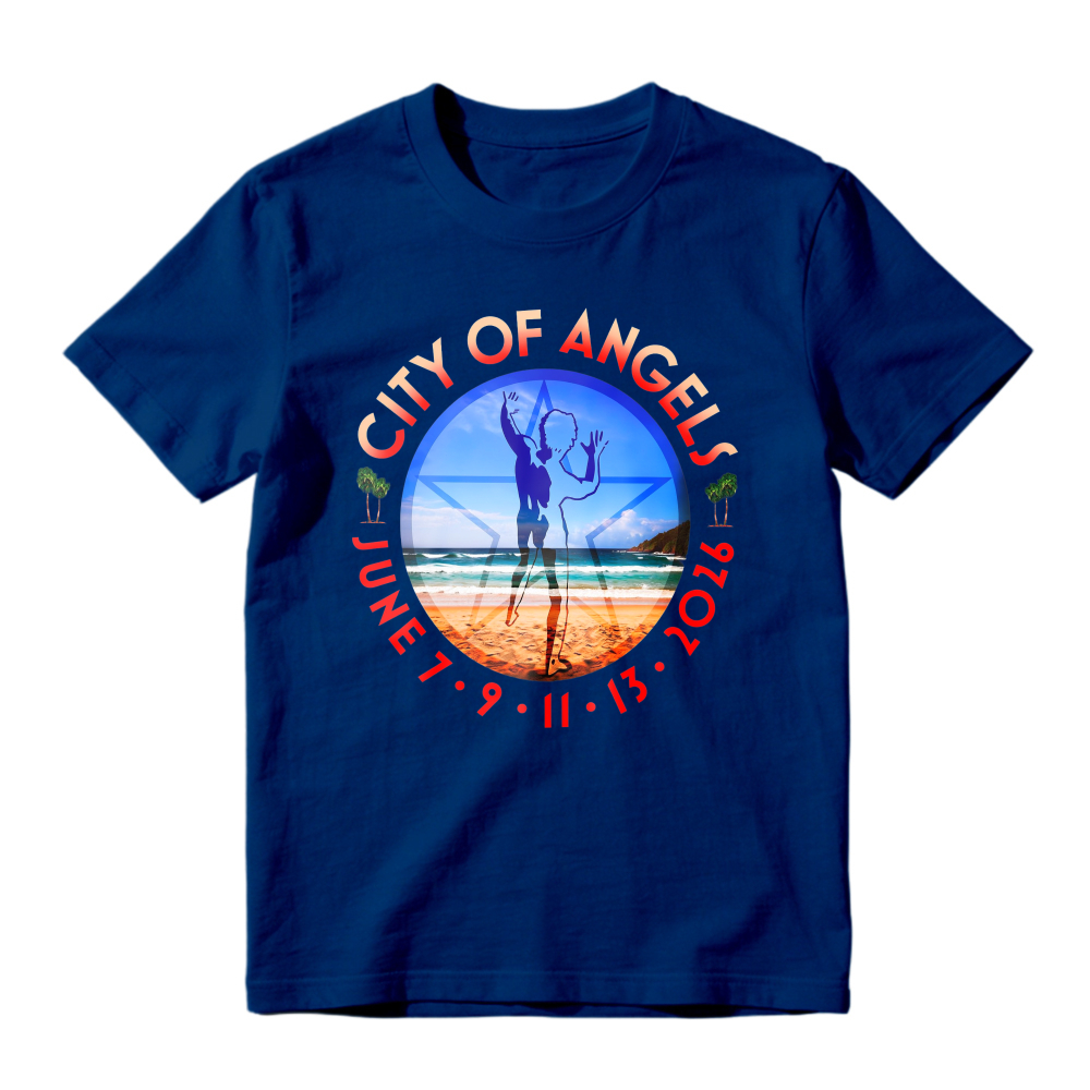 City Of Angels Beach Volleyball Graphic T-shirt