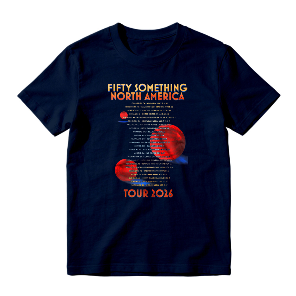 Fifty Something North America Tour 2026 Concert Dates Graphic T-shirt