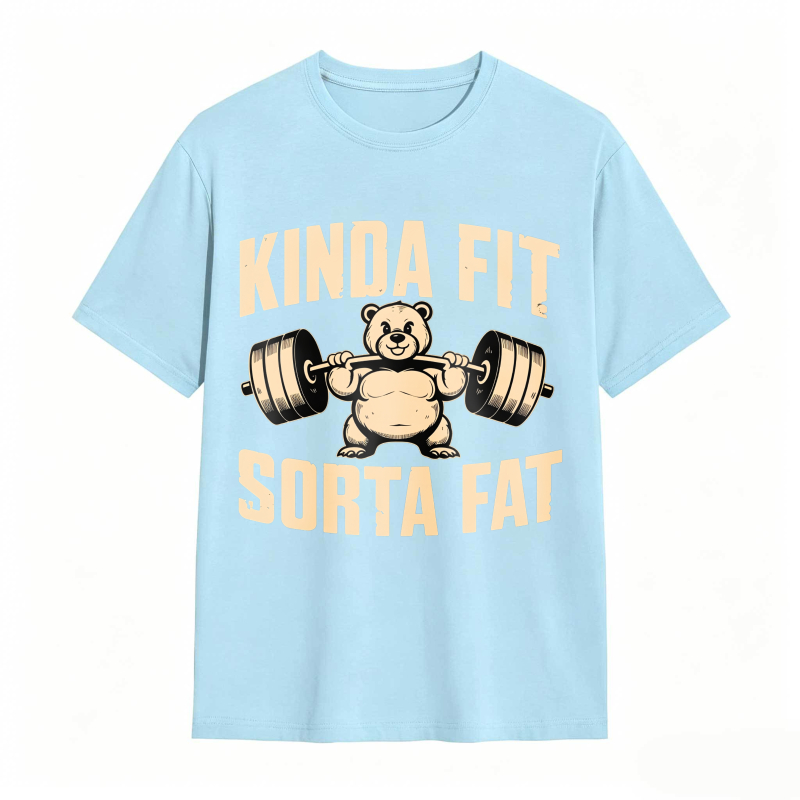 Dorawear™ Kinda Fit Sorta Fat Bear Lifting Barbell Unisex Classic T-shirt