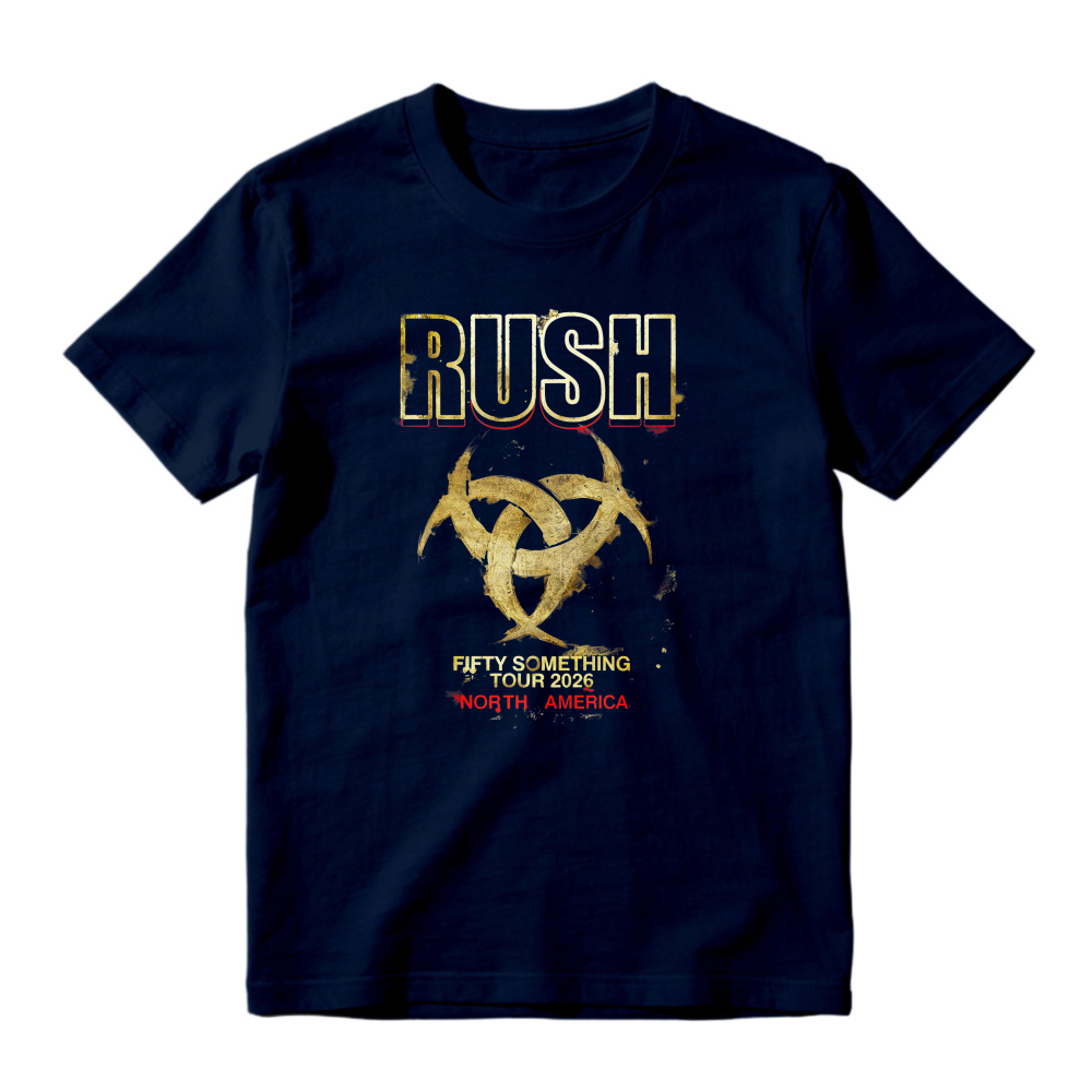Rush Fifty Something Tour 2015 North America Band Logo Graphic T-shirt