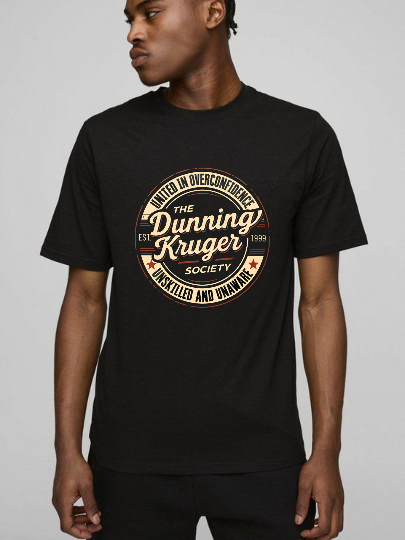 Dorawear™ United In Overconfidence The Dunning Kruger Society Unskilled And Unaware T Shirt
