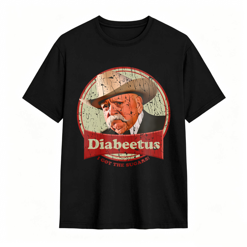 Dorawear™ Diabeetus I Got The Sugars Man With Hat And Mustache Design Unisex Classic T-shirt
